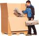 Palettencontainer Wellpappe L780xB580xH750mm zweiwellig braun