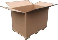 Faltkarton Wellpappe L1170xB770xH980mm dreiwellig braun