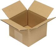 Faltkarton 1.10 Wellpappe L120xB120xH80mm einwellig braun