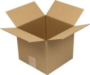 Faltkarton 1.20 Wellpappe L200xB200xH180mm einwellig braun