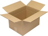 Faltkarton 1.30 Wellpappe L400xB300xH250mm einwellig braun