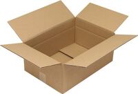 Faltkarton 1.30 Wellpappe L430xB305xH180mm einwellig braun