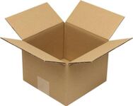 Faltkarton 2.20 Wellpappe L180xB180xH130mm zweiwellig braun