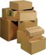 Wellpapp-Faltkartons L250xB105xH125mm einwellig braun 30 St./Krt.