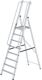 Plattformleiter 8 Stufen Alu.Plattf.L425xB400/360mm eins.begehbar MUNK