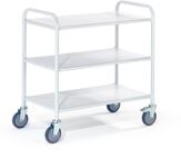 Bürowagen L890xB590xH900mm lichtgrau 3 BD ROLLCART