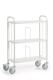 Bürowagen L800xB380xH1100mm lichtgrau m.Trenngitter ROLLCART