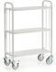 Bürowagen L800xB380xH1100mm lichtgrau o.Trenngitter ROLLCART
