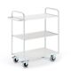 Bürowagen L1180xB500xH1070mm lichtgrau o.Wände ROLLCART