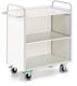 Bürowagen L980xB500xH1070mm lichtgrau m.3 Wänden Rückw.ROLLCART