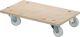 Allzweckroller Tragkraft, NW-Nr.: 3000275044 statisch 200kg dynamisch, 150kg Kunststoffrollen Durchmesser 75mm, Platte 300x500mm  