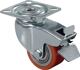 Lenkrolle m.Festst.D.50mm Trgf.120kg m.Platte kompakt PU BS ROLLEN