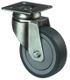 Lenkrolle A85 Durchmesser, NW-Nr.: 3000275240 50mm Tragfähigkeit 40kg, Vollgummirad blaugrau Platte 54x54mm  