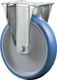 Bockrolle D.100mm, NW-Nr.: 3000275548 Trgf.125kg PU Platte, L104xB80mm BS ROLLEN 104x80mm
