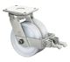 Lenkrolle B15 mit, NW-Nr.: 3000275907 Feststeller Durchmesser, 150mm Tragfähigkeit 1800kg Polyamidrad Platte, 175x140mm