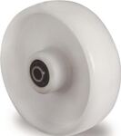 Ersatzrad D.125mm Trgf.200kg PA weiß Achs-D.15mm Nabenl.50mm TECWERK