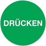 Türaufkleber D.50 mmLxB Drücken Folie selbstkl.