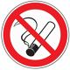 Verbotszeichen, NW-Nr.: 3000277550 Rauchen verboten, D.200mm rot/schwarz ASR A1.3/DIN4844-2/BGV A8, Kunststoffschild