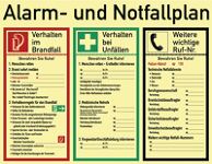 Alarm-/Notfallplan ASR A1.3/DIN 4844-2/BGV A8/DIN 67510 L620xB480mm Ku.