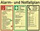Alarm-/Notfallplan ASR A1.3/DIN 4844-2/BGV A8/DIN 67510 L620xB480mm Ku.
