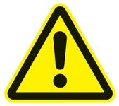 Warnzeichen ASR A1.3/DIN EN ISO 7010 200mm Warnung vor Gefahrenstelle Folie