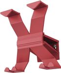 Wandgarderobe Alu.4HakenLänge 170mm erdbeerrot