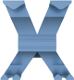 Wandgarderobe Alu.4HakenLänge 170mm pastellblau