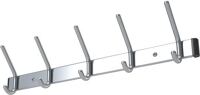 Wandgarderobe Alu.F1 naturf.7 Hut-/7 Mantelh.L.1000mm Hakenabstand 150mm