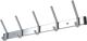 Wandgarderobe Alu.F1 naturf.9 Hut-/9 Mantelh.L.1300mm Hakenabstand 150mm