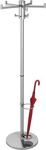 Garderobenständer H.1800mm m.Schirmhalter alusilber