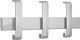 Einzelwandgarderobe Arosa H.190mm B.430mm T.80mm 3 Hut-/6 Mantelh.Alu.F1