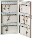 Schlüsselschrank 6750 H710xB380xT50mm 1-türig Zylinderschl.Anz.Hak.120