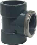 T-Stück Maß, NW-Nr.: 4000300043 25x3/4Zollx25mm 90Grad, PVC-U 16bar   