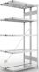 Steckregal CLIP 150 H2000xB1000xT2x300mm Anbauregal verz.2x5Stahlböden META