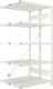 Steckregal CLIP 150 H2000xB1000xT2x400mm Anbauregal lichtgrau 2x5Stahlböden META