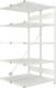 Steckregal CLIP 150 H2000xB1000xT2x500mm Anbauregal lichtgrau 2x5Stahlböden META