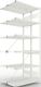 Steckregal CLIP 150 H2500xB1000xT2x400mm Anbauregal lichtgrau 2x6Stahlböden META