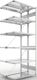 Steckregal CLIP 150 H2500xB1000xT2x400mm Anbauregal verz.2x6 Stahlböden META