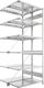 Steckregal CLIP 150 H2500xB1000xT2x500mm Anbauregal verz.2x6Stahlböden META