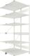 Steckregal CLIP 150 H2500xB1000xT2x600mm Anbauregal lichtgrau 2x6Stahlböden META