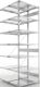 Steckregal CLIP 150 H3000xB1000xT2x600mm Anbauregal verz.2x7Stahlböden META