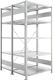 Steckregal CLIP 150 H2000xB1000xT2x600mm Grundregal verz.2x5Stahlböden META