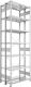 Steckregal CLIP 150 H3000xB1000xT2x300mm Grundregal verz.2x7Stahlböden META