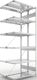 Steckregal CLIP 150 S3 H2500xB1000xT2x400mm Anbauregal verz.2x6Stahlböden META