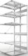 Steckregal CLIP 150 S3 H2500xB1000xT2x500mm Anbauregal verz.2x6Stahlböden META
