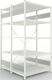 Steckregal CLIP150S3 H2000xB1000xT2x600mm Grundregal lichtgrau 2x5StahlbödenMETA