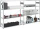 Großfachsteckregal XXL H2500xB1500xT500mm Anbauregal 5 Stahl-Bd.verz.META