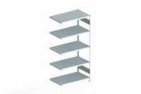 Steckregal CLIP 230 S3 H2000xB1000xT600mm Anbauregal verz.5 Stahlböden META
