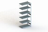 Steckregal CLIP 230 S3 H2500xB1000xT600mm Anbauregal verz.6 Stahlböden META