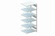 Steckregal CLIP 230 S3 H2500xB1000xT800mm Anbauregal lichtgrau 6 Stahlböden META